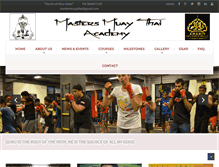 Tablet Screenshot of mastersmuaythai.com